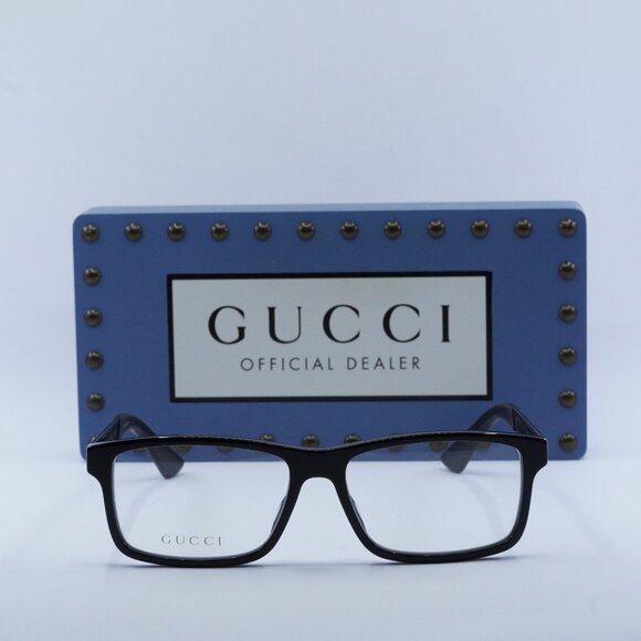 FINAL PRICE NEW GUCCI GG0692O 001 BLACK EYEGLASSES - Picture 2 of 9